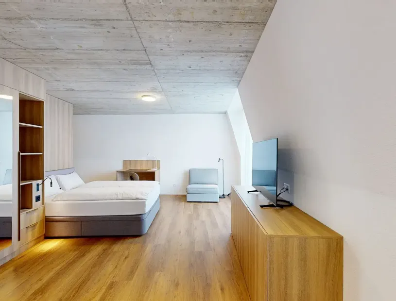 MOOI-Biel-Superior-Apartment-1-Wohn-und-Schlafbereich