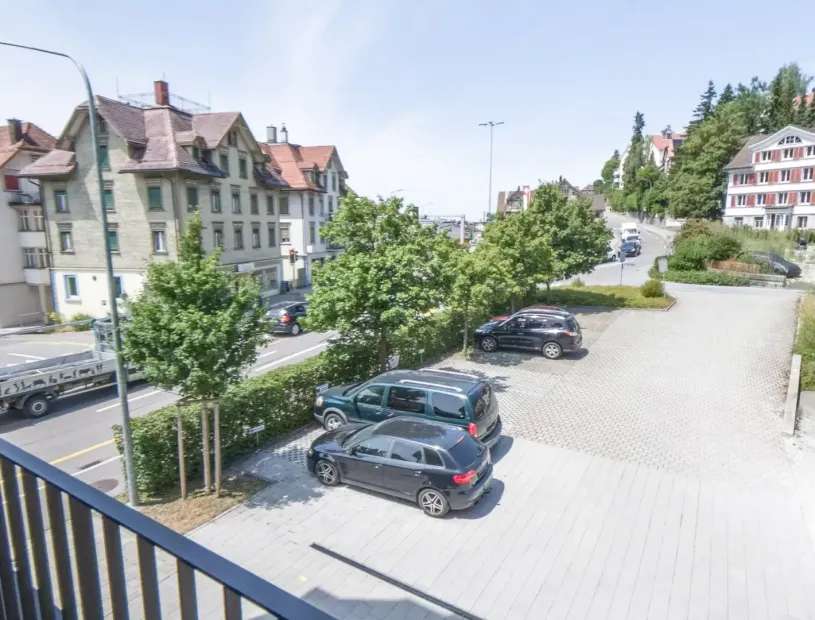 Aussicht vom Balkon